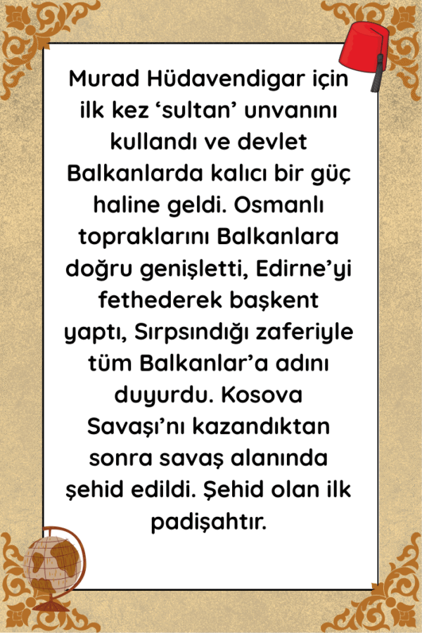 Osmanlı Padişahları Kart Seti - Görsel 7