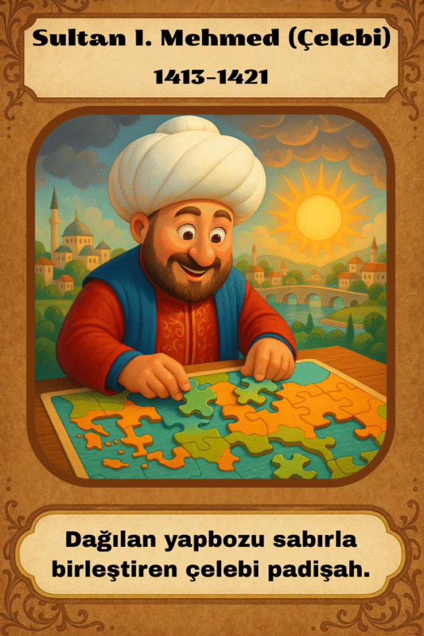 Osmanlı Padişahları Kart Seti - Görsel 4