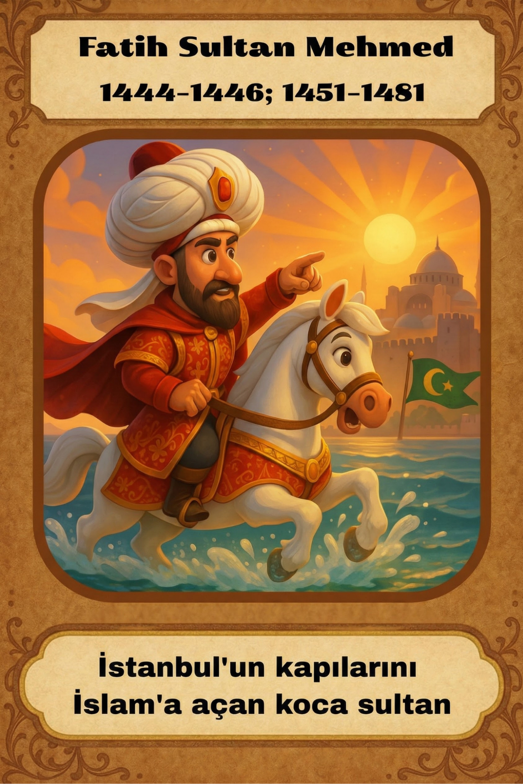 Osmanlı Padişahları Kart Seti - Görsel 2