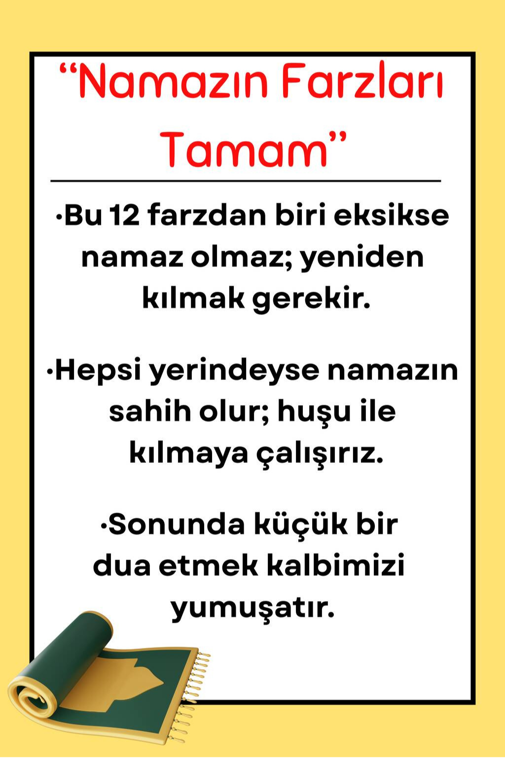 Namaz Kartları Seti - Kişiye Özel - Görsel 7