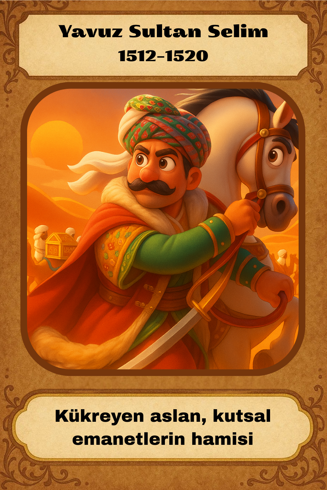 Osmanlı Padişahları Kart Seti - Görsel 4